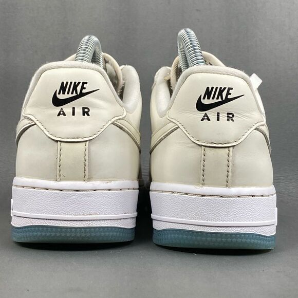 Nike Air Force 1 Low White UV Reflective Faded Trainers womens size 7 - Picture 3 of 8